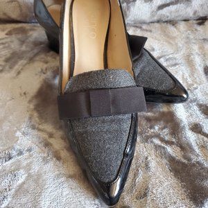 Franco Sarto - Bow Tie heeled loafer - Size 7M